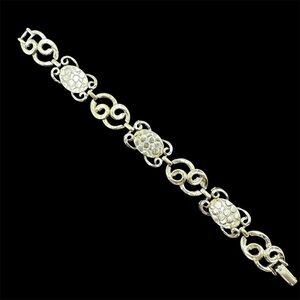 Vintage ART Arthur Pepper Silver Tone Swirl Bracelet